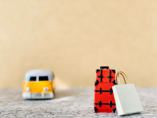 海外旅行には必須の防犯グッズをつけたスーツケース